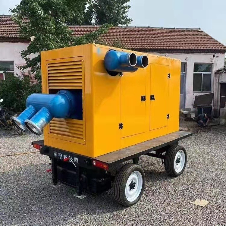 海南三亚柴油移动水泵500方 城市防汛抢险水泵 应急排涝移动泵车