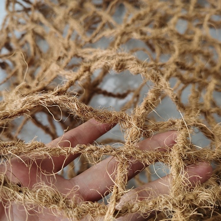 椰纤维网用于矿山固体绿化 椰网椰纤维网护坡，CF椰网矿山修复治理