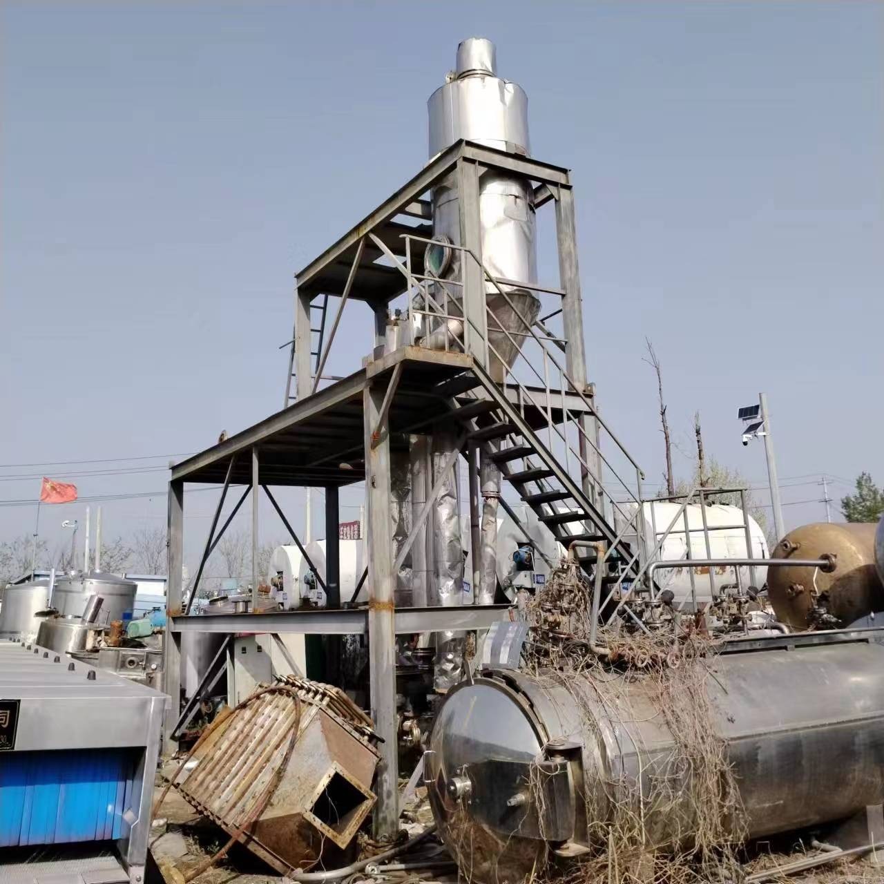 兴畅出售二手蒸发器 3吨MVR蒸发器 降膜蒸发器 单效蒸发器 各种蒸发器 化工设备 FC-98