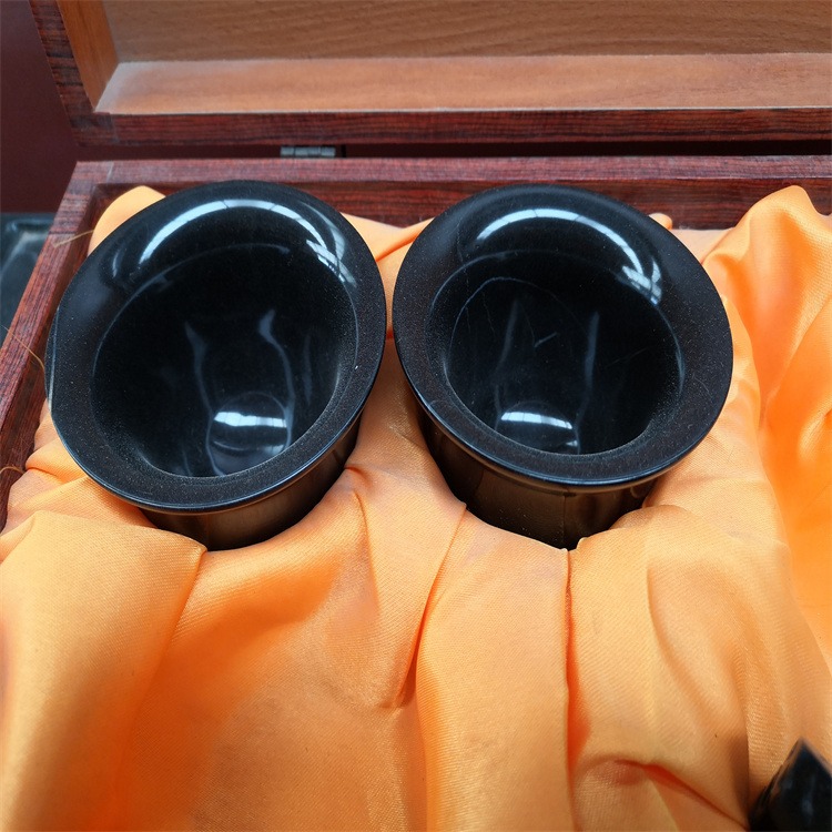 鸿胜石业 灵璧石茶壶茶杯茶碗 雕花茶具套装 产地供应