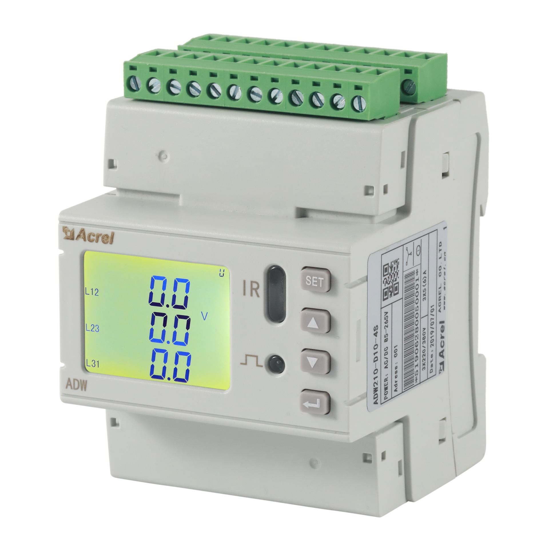 多回路物联网电能表ADW210-D16-2S导轨安装适用于低压配电柜安科瑞品牌销售图片