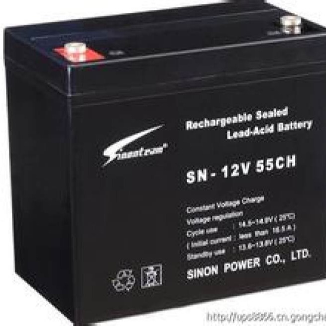 赛能SN12V55CH蓄电池12V55AH太阳能路灯UPS电源电力系统EPS应急用