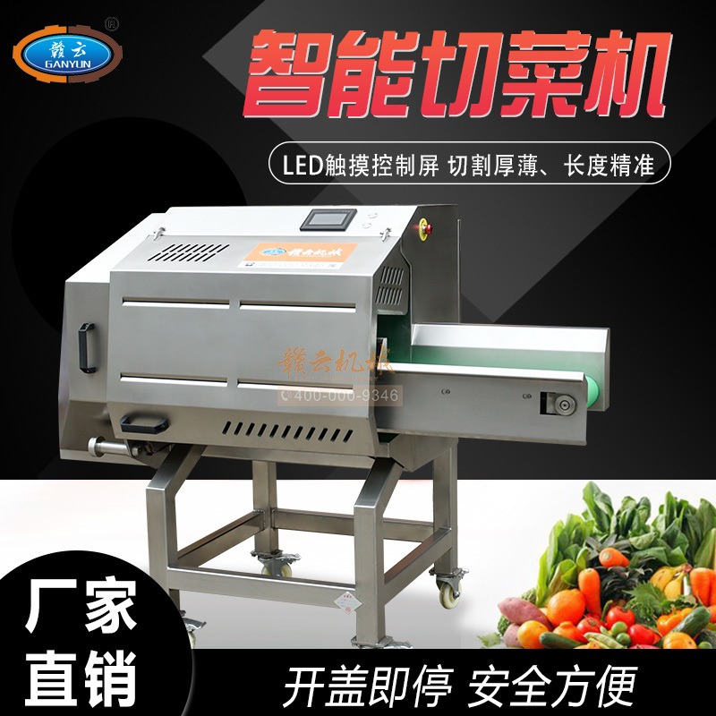 果蔬加工设备智能切菜机 变频调速叶菜切割机  青菜大白菜切块机