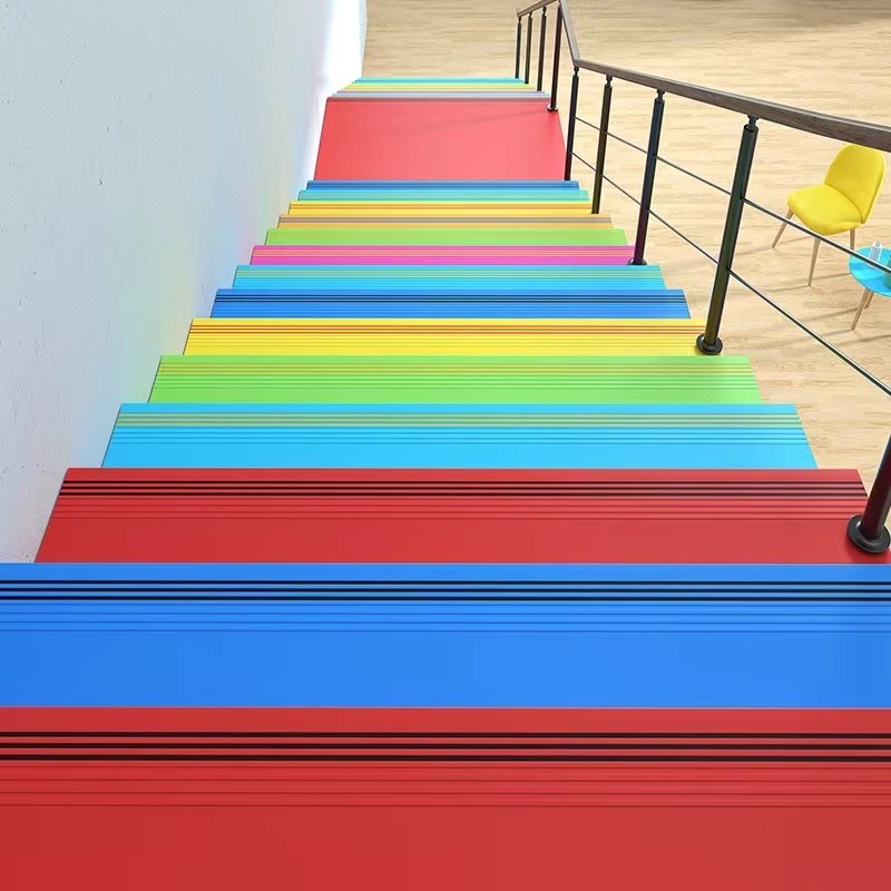 普洱PVC楼梯踏步 加厚楼梯踏步 防滑耐磨PVC楼梯踏步 耐污幼儿园楼梯踏步 办公楼整体踏步 学校耐磨楼梯踏步