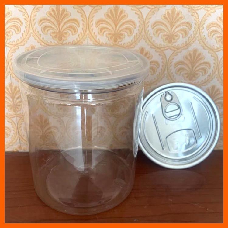 博傲塑料 水晶太空泥密封罐 大口径塑料食品罐 加工透明食品罐