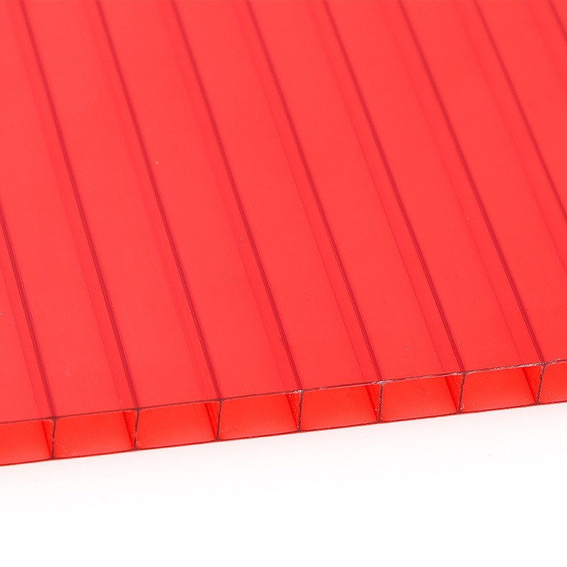 中空定制阳光板 PC阳光板加工厂家 彩色阳光板 5mm阳光板 红色阳光板