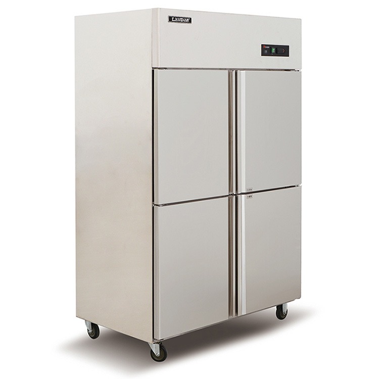 洛德冰箱QB1.0L4LD-C 洛德商用四门冷藏冰箱 四门不锈钢厨房冷柜 洛德四门直冷冰箱