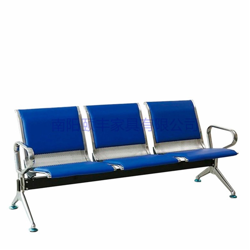 加固加厚连排椅公共座椅医院等候椅候诊输液椅三人位不锈钢机场椅