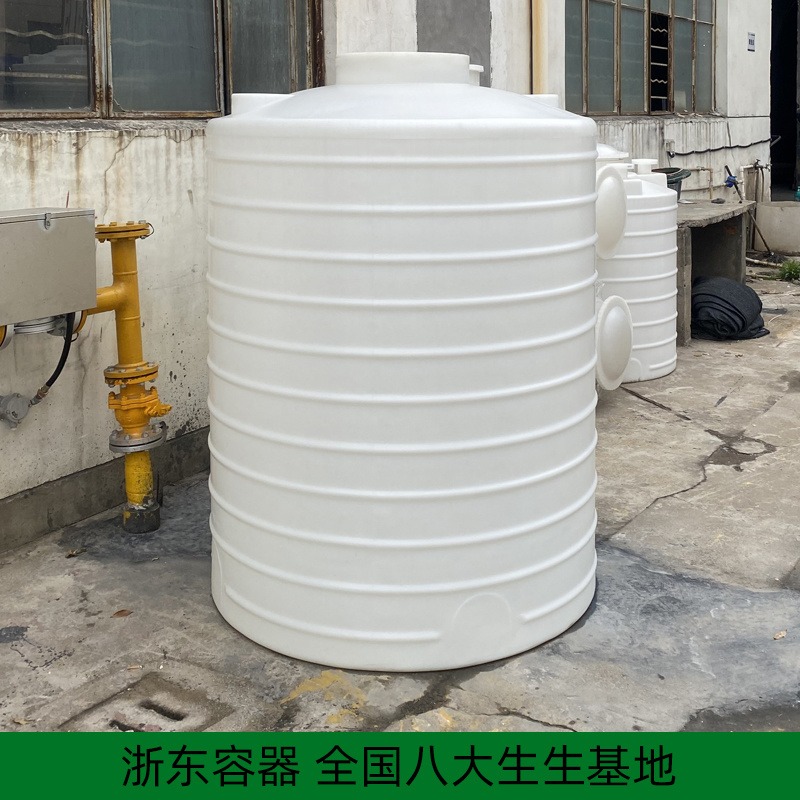 1吨塑料工程水箱带螺纹盖 化工废水收集罐pe材质 水处理污水储蓄