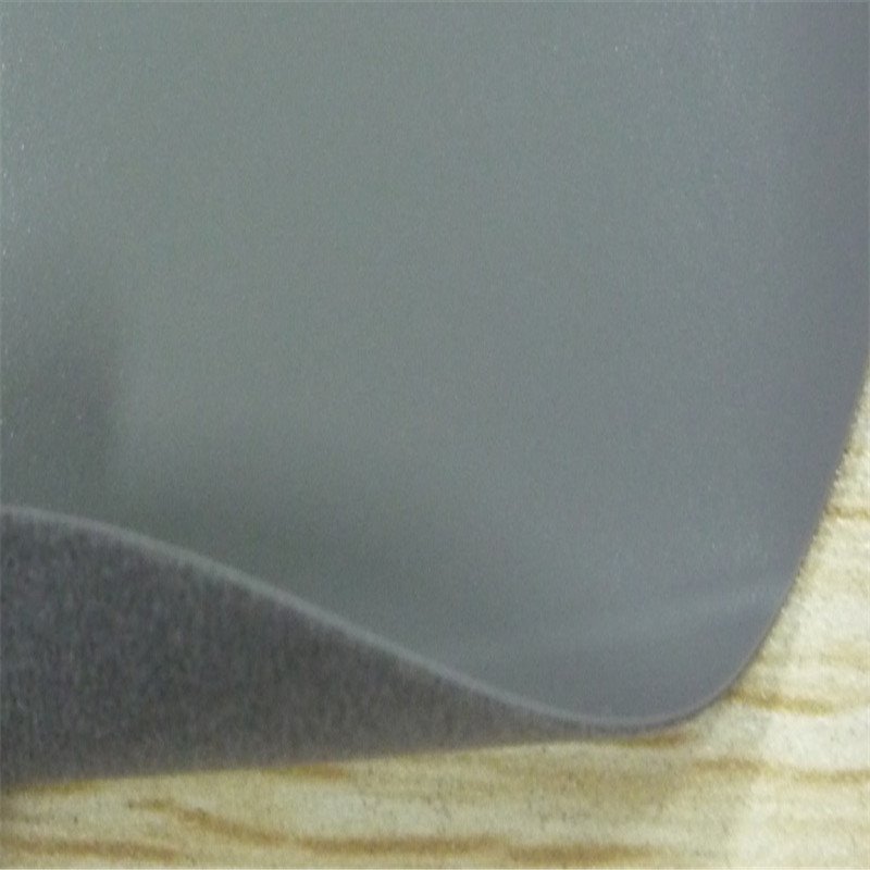 PVC夹网布 0.55mm灰色PVC植绒充气面料 充气床面料图片