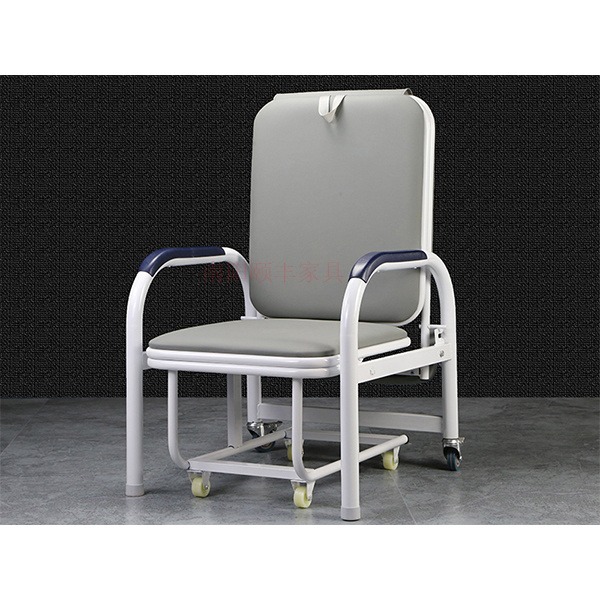 湖北医院不锈钢陪护椅两功能钢制陪护床医用单人折叠椅病房厂家定制