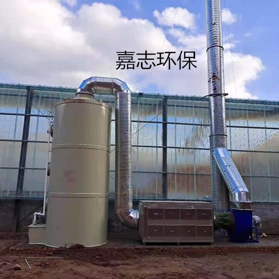 沧州志嘉 供应PP喷淋塔 PP碱洗塔 活性炭吸附箱 离心风机 环保配套设备 整套设备图片