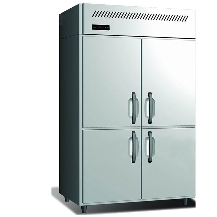 松下四门冰箱SRF-1281NC 松下商用四门低温冷冻柜 四门直冷不锈钢厨房冷柜