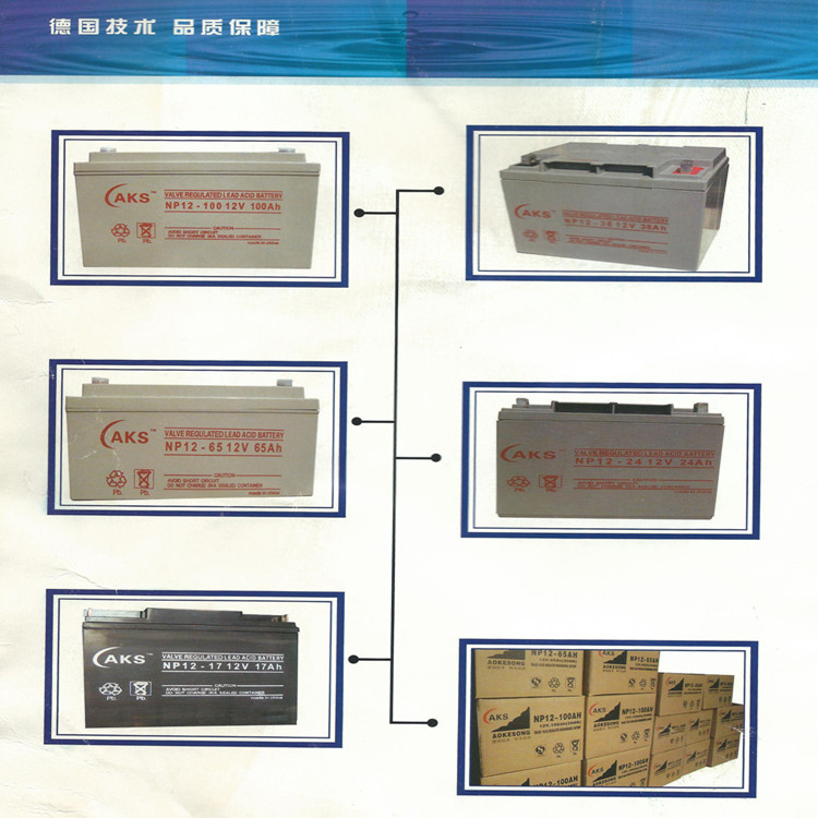 AKS蓄电池NP100-12奥克松12V100AH铅酸蓄电池UPS电源直流屏电瓶示例图5