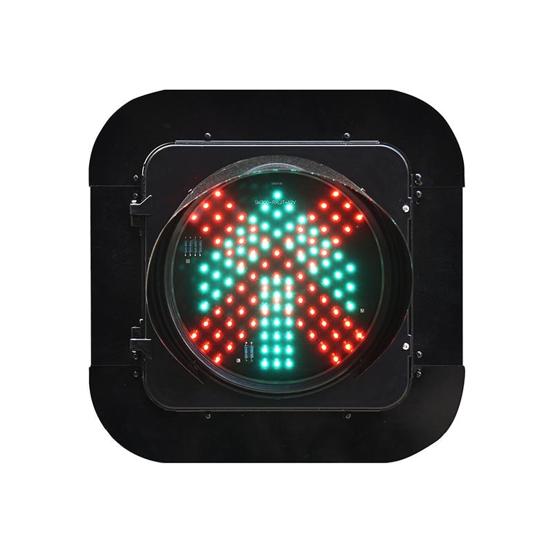 双明 太阳能交通信号灯 红叉绿箭头信号灯 加工定做