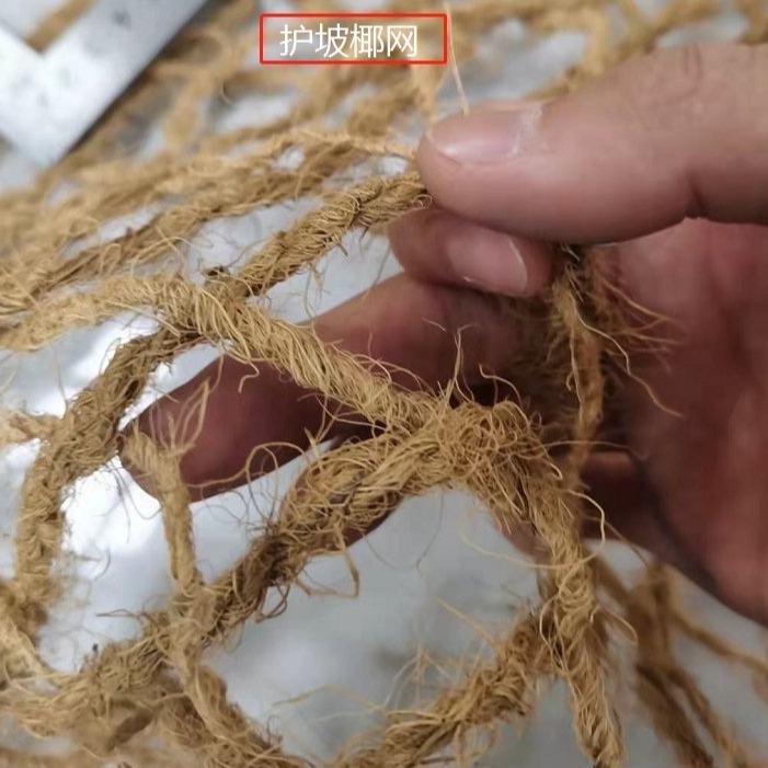 厂家售卖椰纤维网 椰网有较低的伸长率 喷播绿化边坡椰网