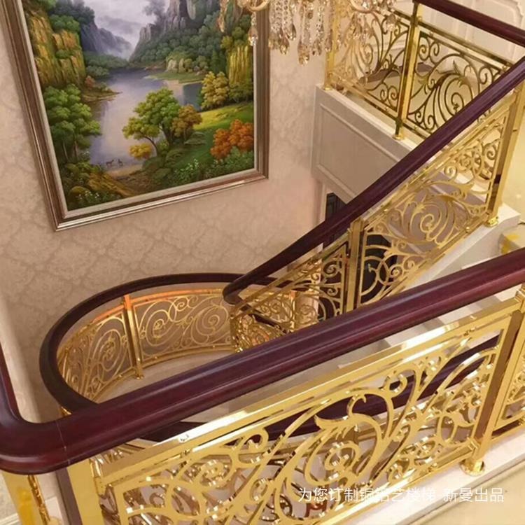 济宁 铜半浮雕楼梯 让你的家起来看跟别人不同