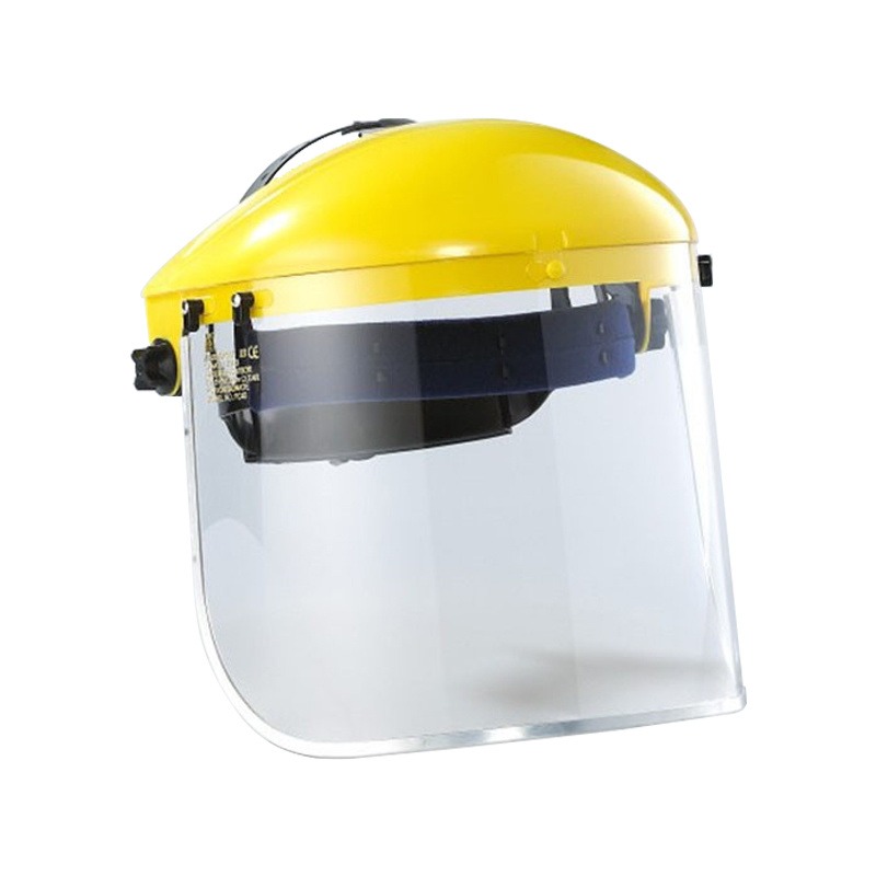 蓝鹰B1YEFC45黄色头盔式防护面罩