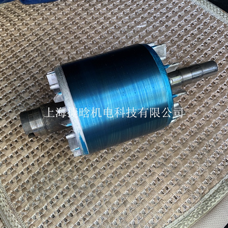 上海油泵电机维修配件 花键套 转子轴 马达风叶 电机风叶 风罩 定转子 电机铁芯图片