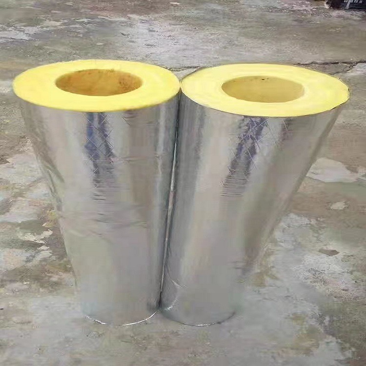 步步昇憎水玻璃棉保温管 10公分保温岩棉管壳 铝箔硅酸铝管