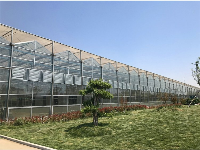 建源温室工程光照面积大蔬菜大棚厂家水肥一体机