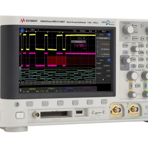 KEYSIGHT是德科技 DSOX3102T 示波器：1 GHz，2 个模拟通道