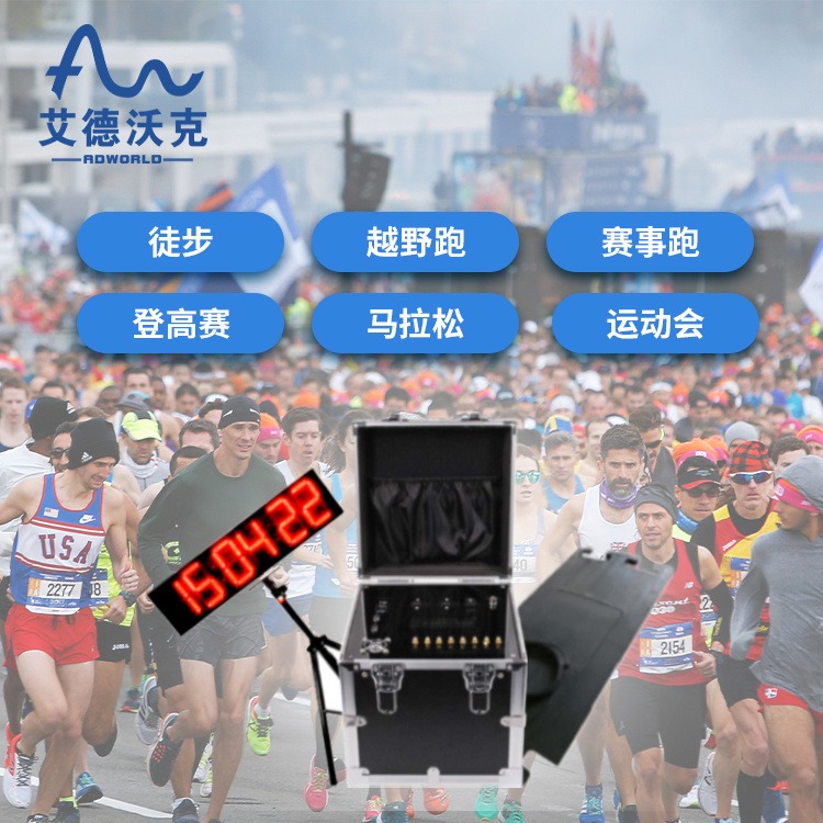 RFID运动田径系统方案 号码布计时芯片 大型马拉松比赛千人戈壁比赛 艾德沃克图片
