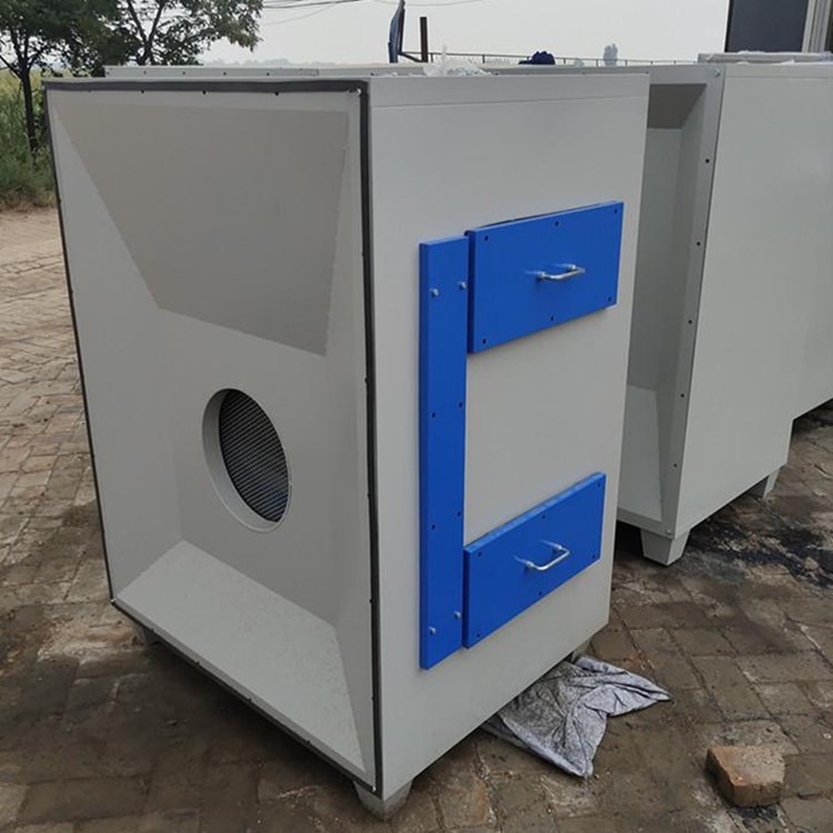 尚誉 喷漆房废气处理设备 二级活性炭吸附设备 定制 炭箱图片