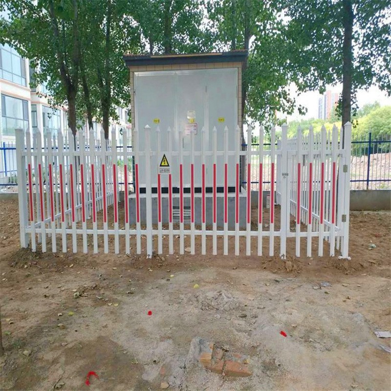 PVC塑钢围墙护栏庭院小区校园草坪变压器防护围栏阳台PVC护栏栅栏峰尚安