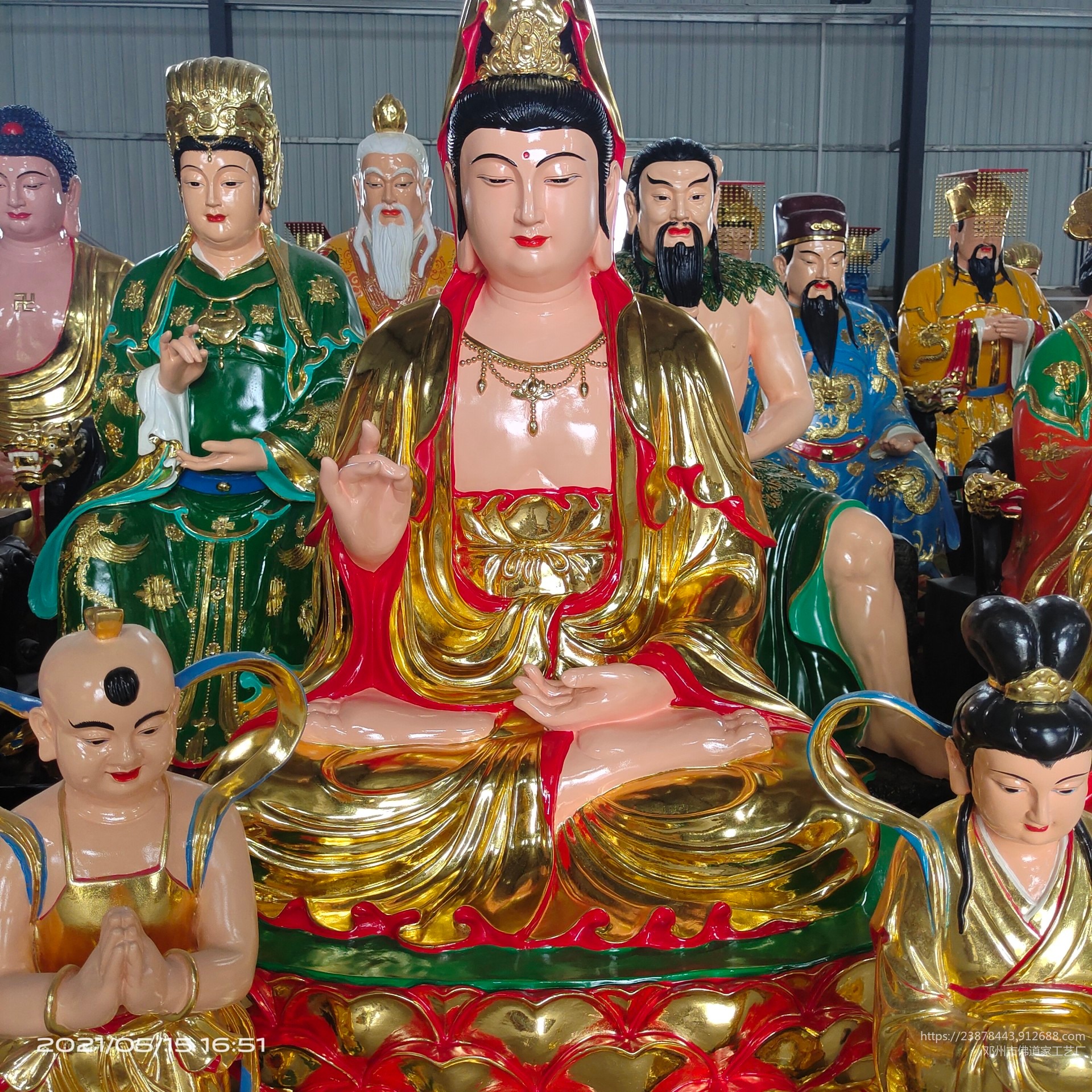 摩利支天神像1.6 雕塑彩绘 佛教护法神 加工定制 树脂材质 河南佛道家 品质保障  质量上乘