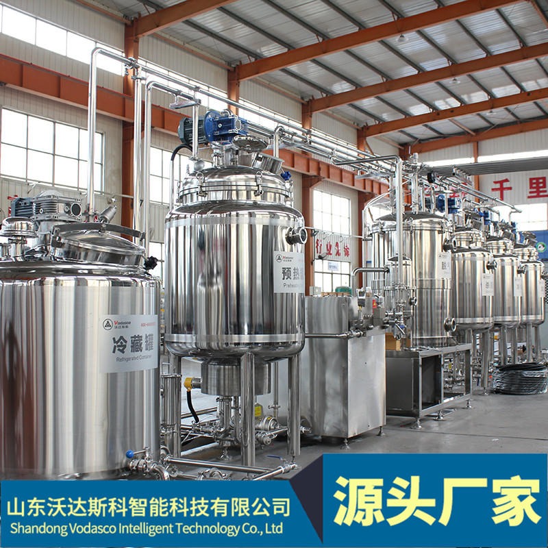 炼乳生产线 甜炼乳加工设备 全脂炼乳成套机械设备图片