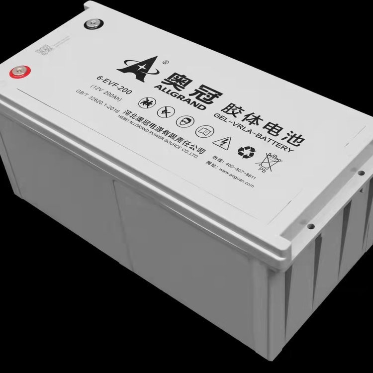 奥冠蓄电池6-GFMJ-200 铅酸免维护电池 通讯 医疗电池 奥冠12V200AH