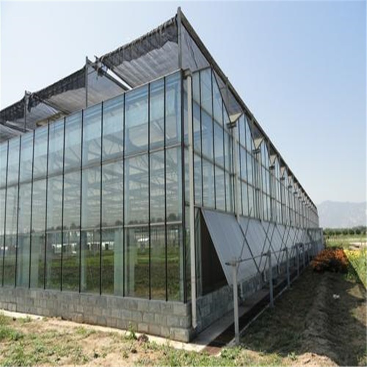 venlo型玻璃温室设计  plc控制大棚 旭航