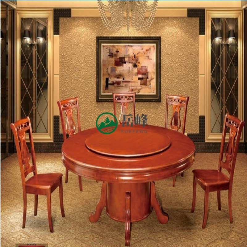 岚慧圆形餐桌尺寸规划	自动旋转餐桌椅	16位电动餐桌电扇5813