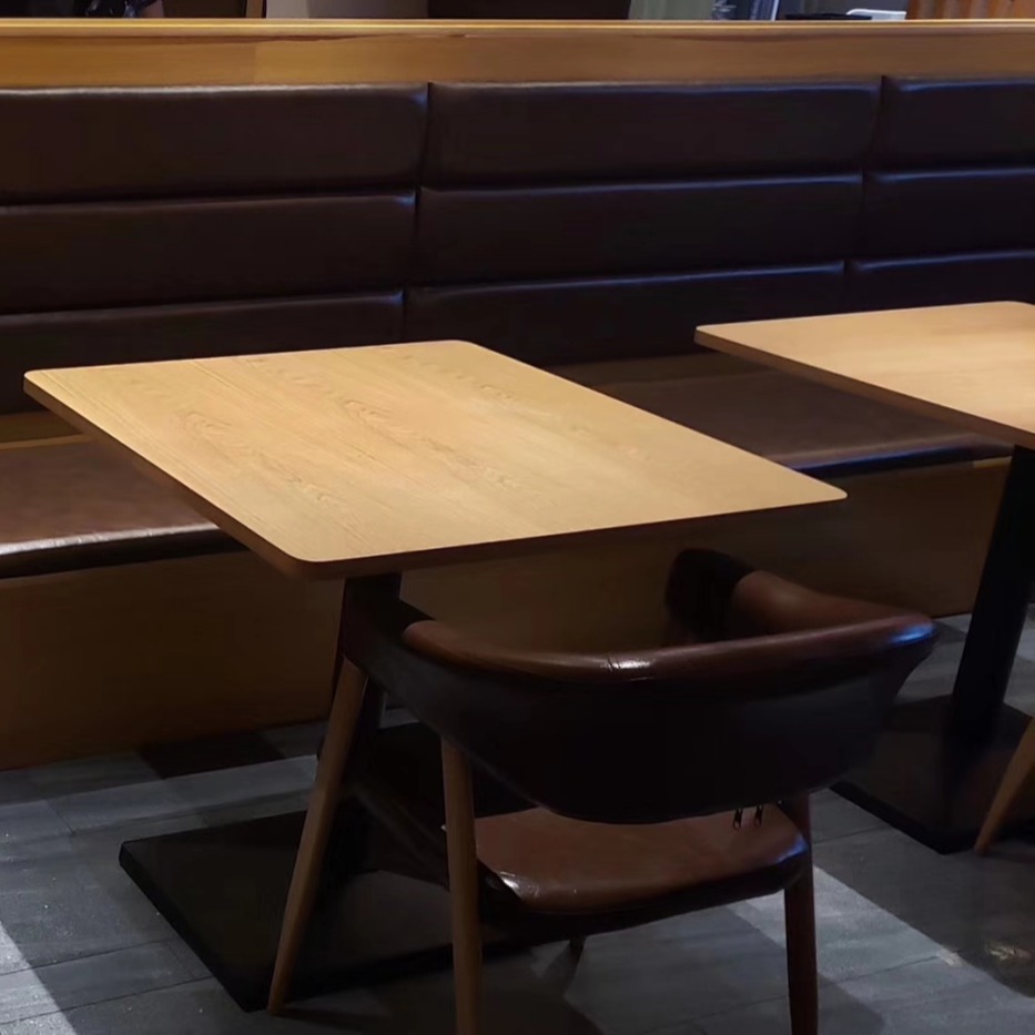 多多乐 餐饮专用 多人餐桌椅 榆木餐椅 中式餐厅桌椅