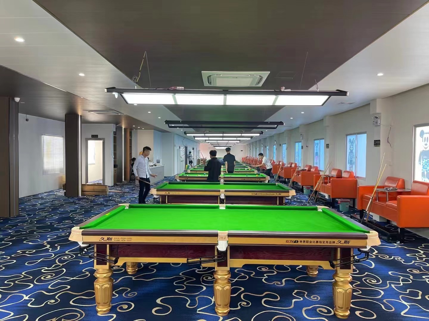 上海久斯比赛台球桌中八球台商用台球桌