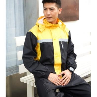 重庆渝北雨衣厂家定制户外成人雨衣套装批发环卫劳保雨衣反光雨衣定做图片