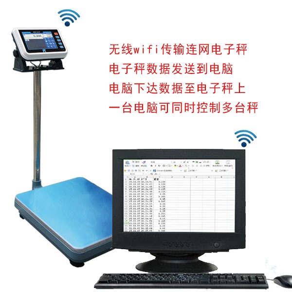 对接数据库的电子秤 对接ERP系统电子秤 带RJ45通讯智能电子台称图片
