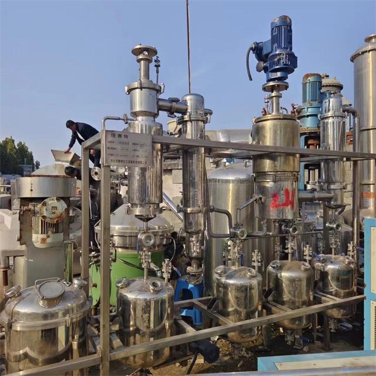 建功二手一级薄膜蒸发器 一级短程蒸馏装置 中小试型精油提取提纯设备 回收