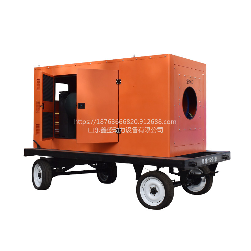 固定式水泵机组柴油机自吸泵流量800m³/h 扬程14米