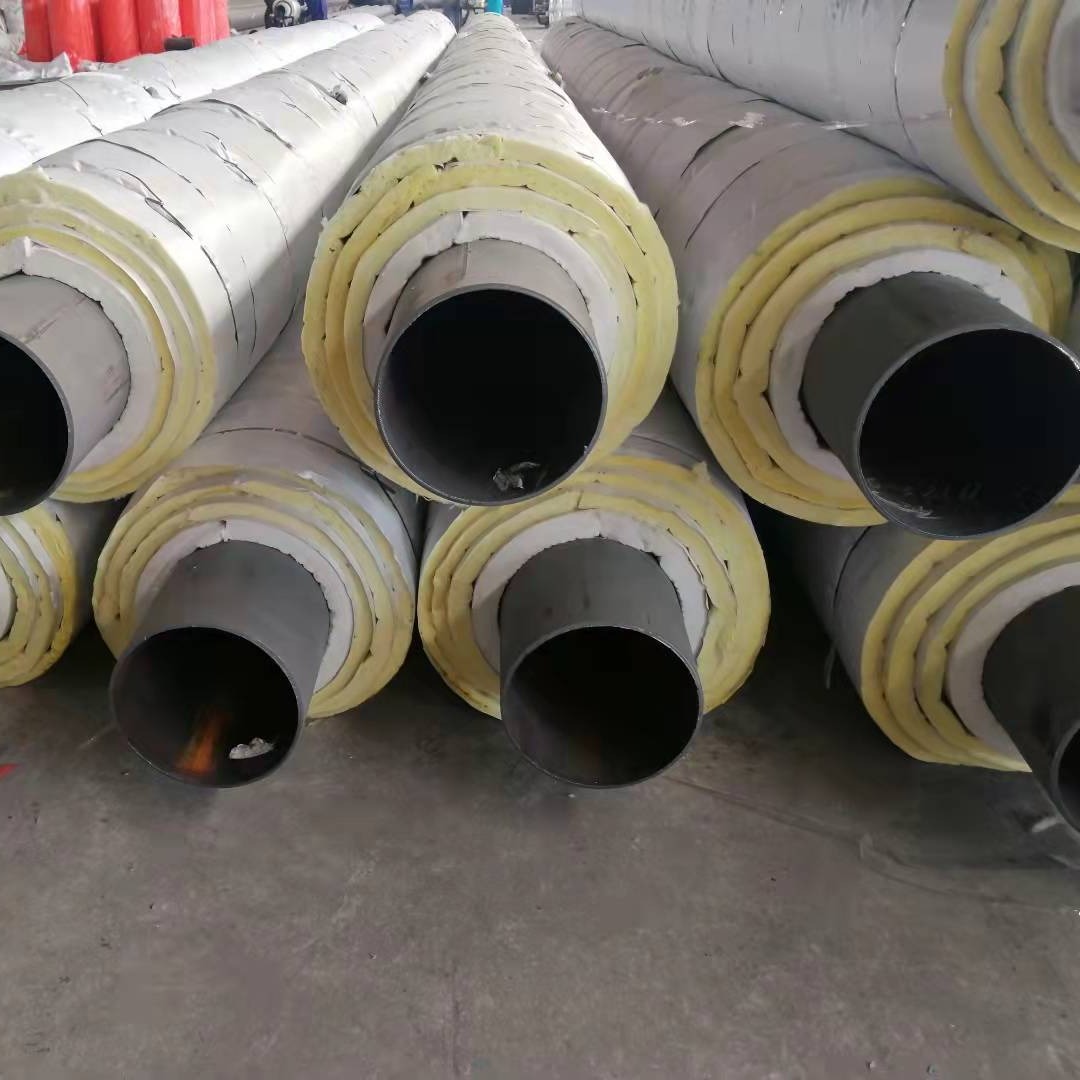 钢套钢直埋保温管厂家 保温棉钢套钢管道
