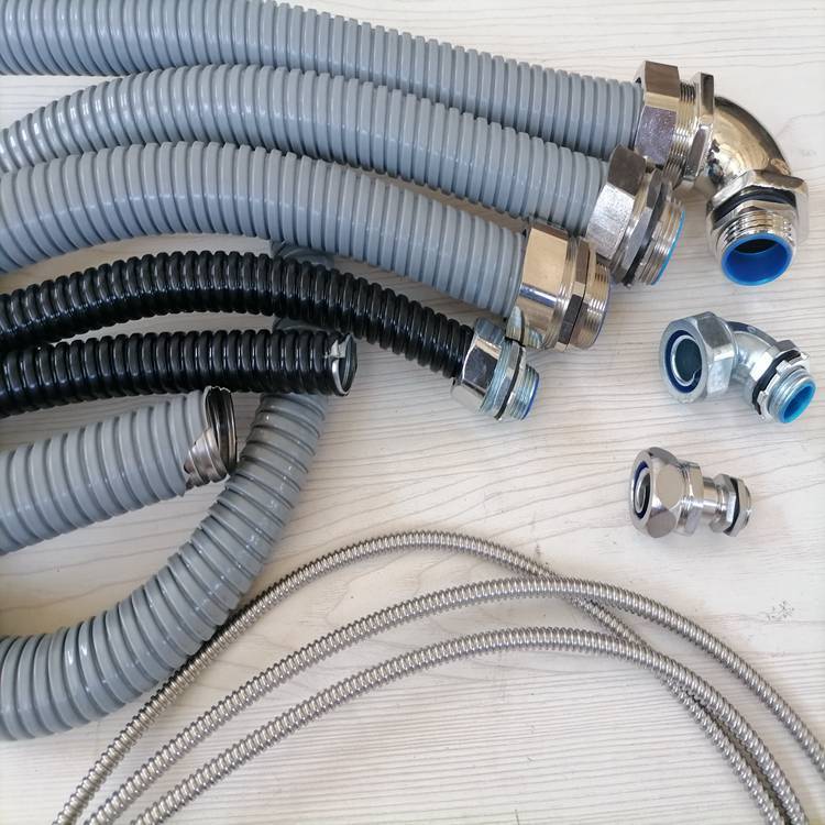 M25*1.5金属波纹管接头连接304不锈钢波浪软管 3/4电缆紧固项目用