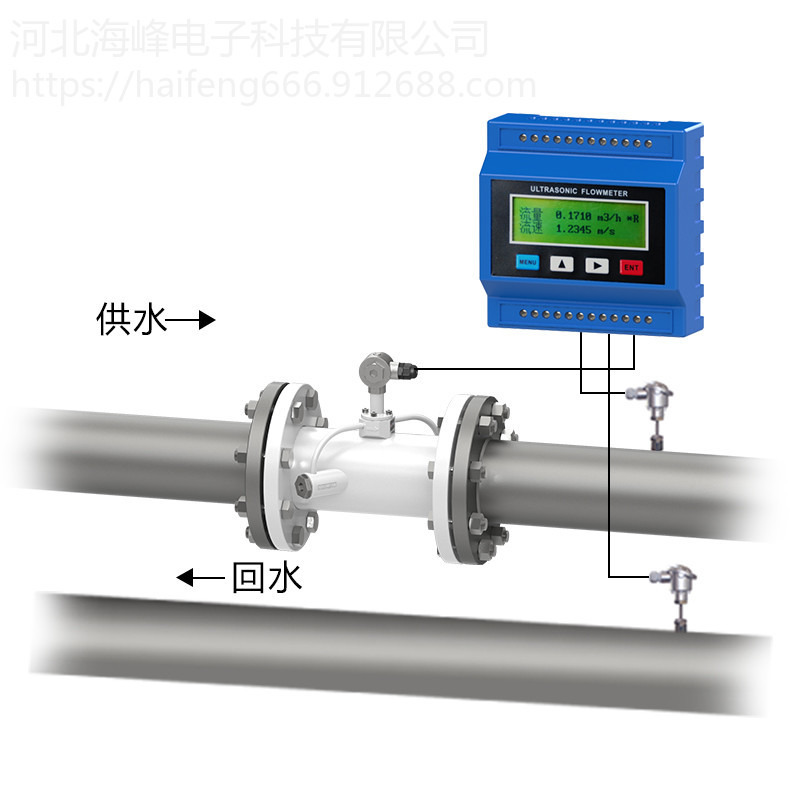 河南省超声波热计量表、热量表厂家 管段式热水表TDS-100R图片