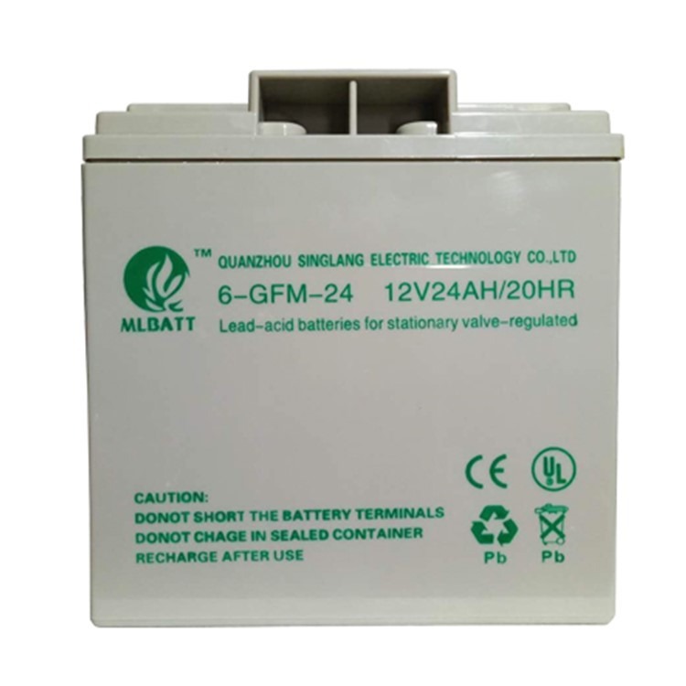 MLBATT枫叶蓄电池6-GFM-24 12V24AH/20HR免维护储能电瓶