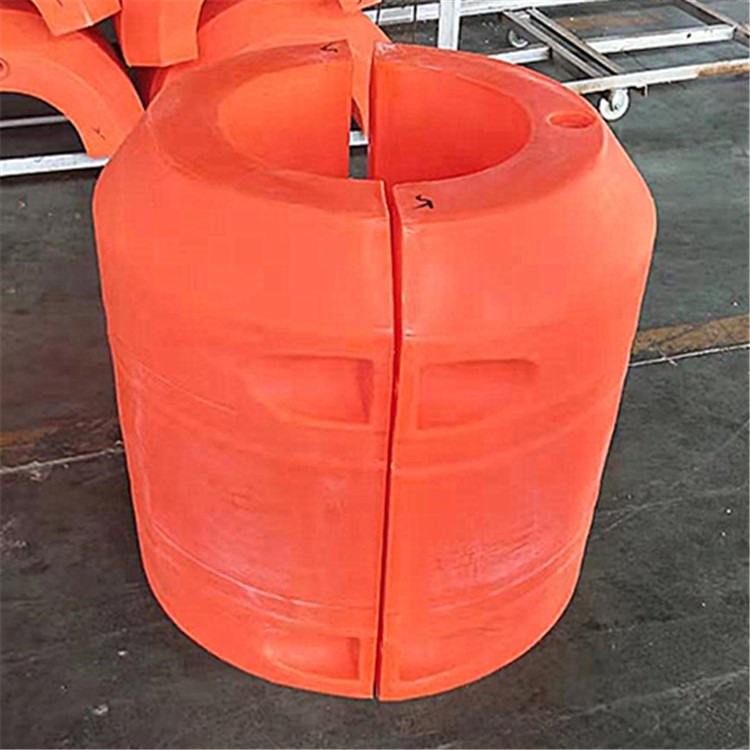 汕头海上抽沙管道浮体 加厚聚乙烯抱管子漂浮桶安装方法