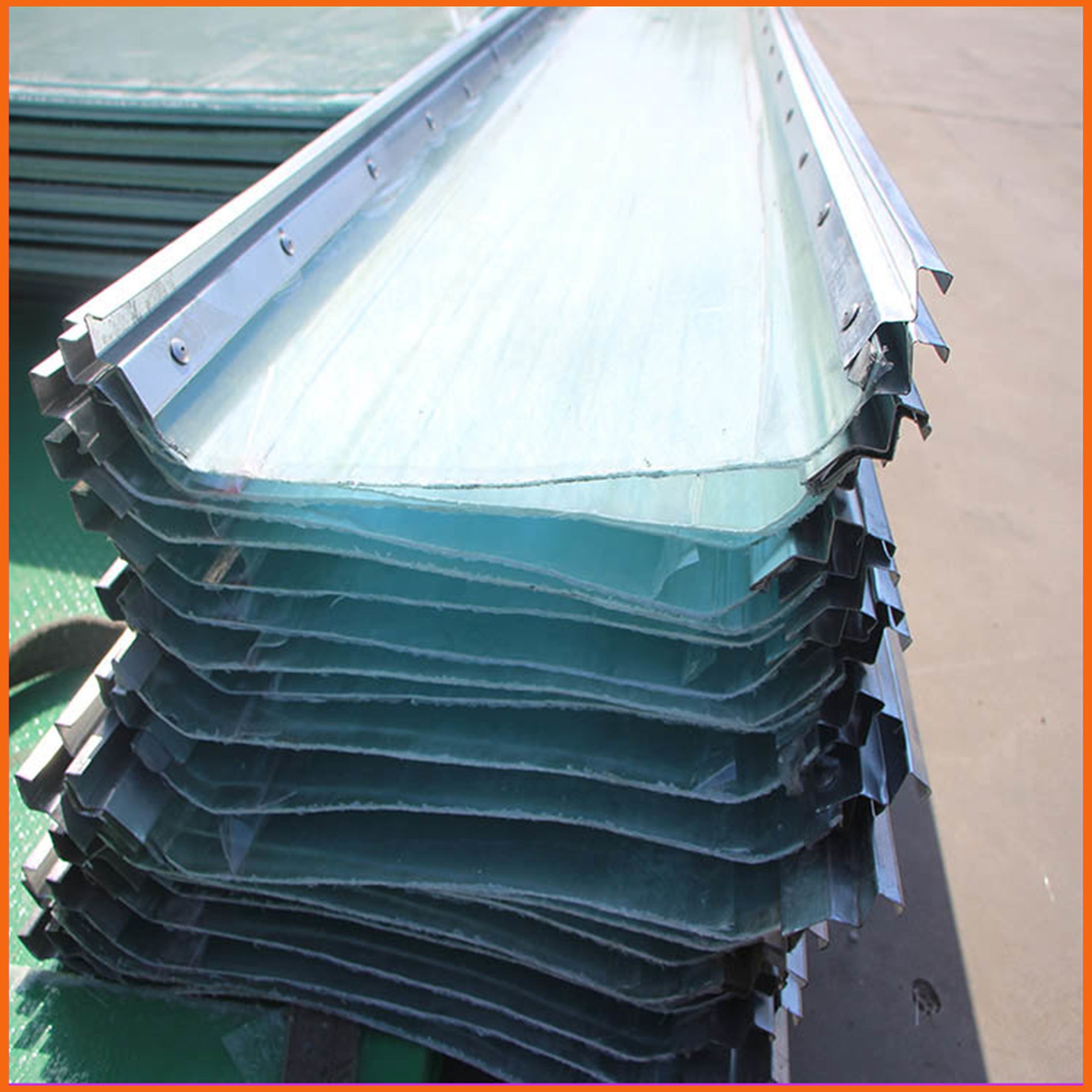 495型钢边采光板 沧州FRP透明采光带 聚酯玻璃钢采光瓦厂家报价