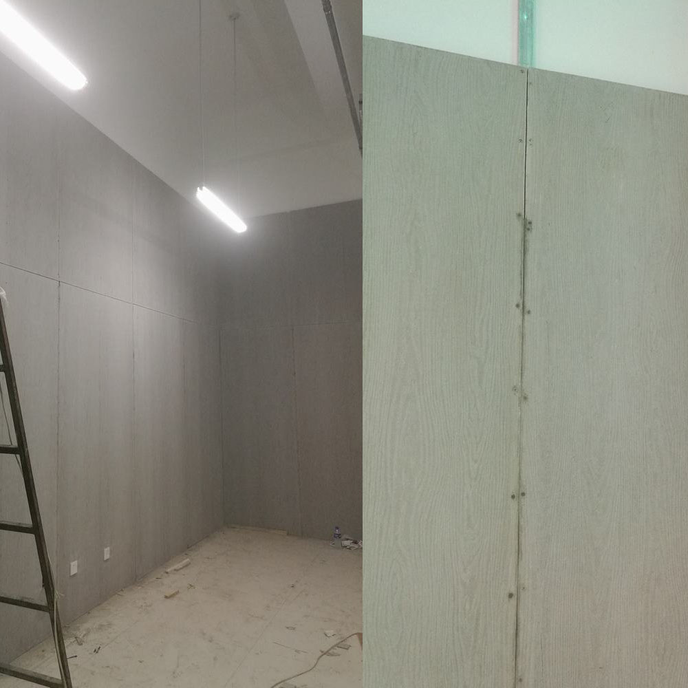 低层建筑物外墙施工快捷木纹水泥板200x2440x10mm