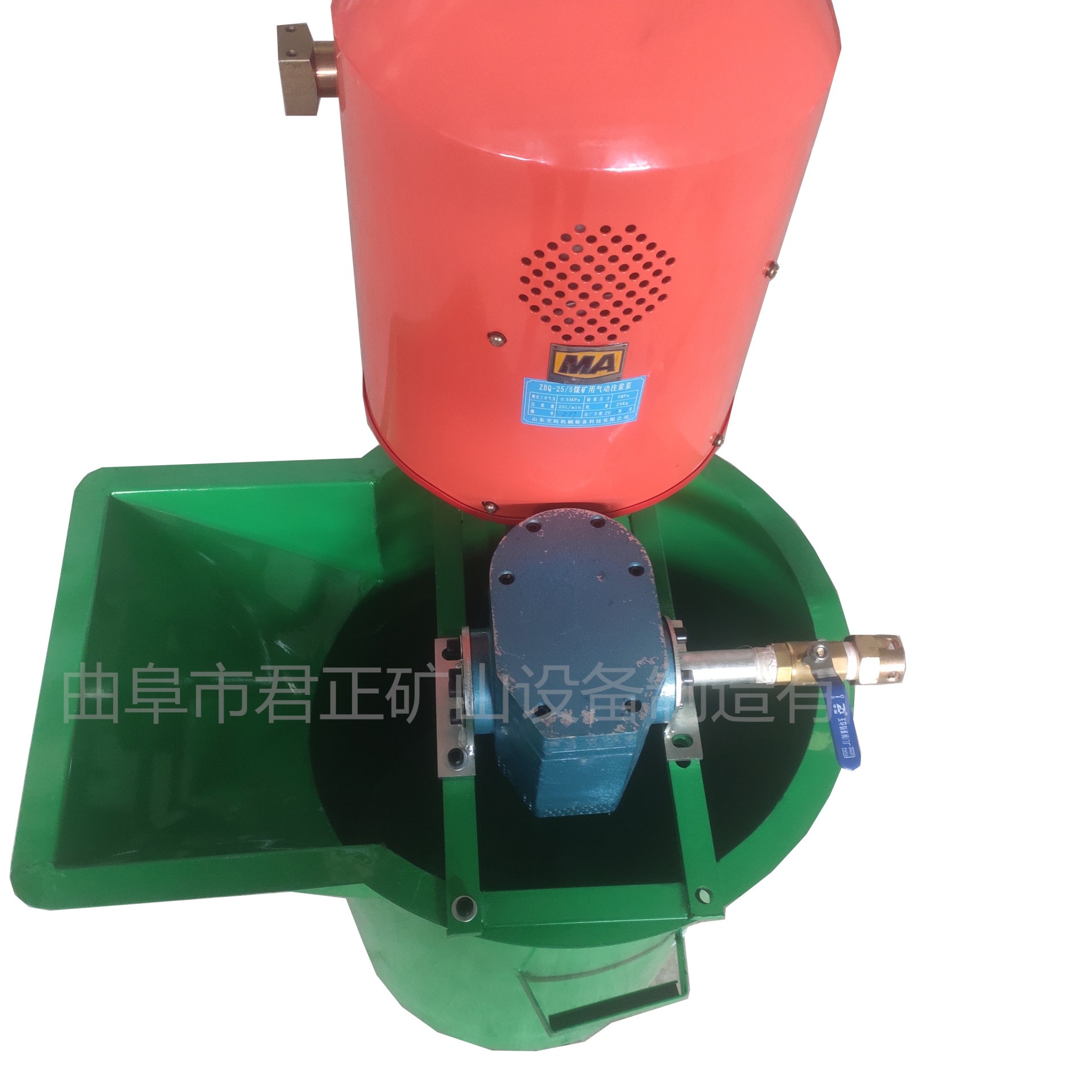ZBQ25-5-A增压型气动注浆泵详细参数及使用说明，便携式，矿用，工程用，风动，防爆本安型，单缸单液注浆机