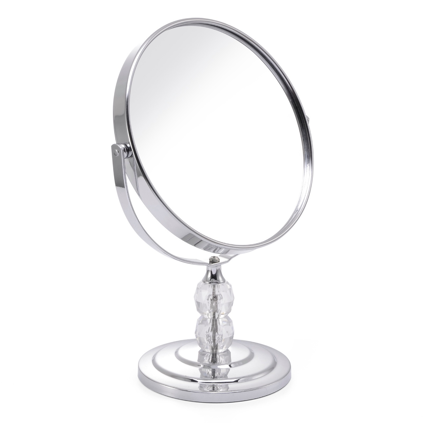 厂家定制金属台式化妆镜 简约现代家用桌面梳妆镜子 时尚珠子装饰台镜
