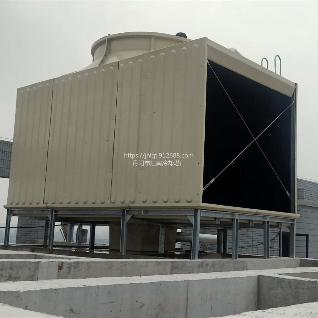 丹阳冷却塔厂家供应江南冷却塔 方形横流300T冷却塔 湿式冷却塔图片